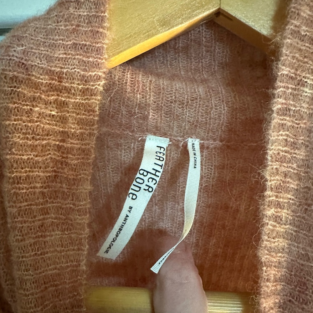 NWT Feathers Bone by Anthropologies lightweight sweater size L - Picture 5 of 8